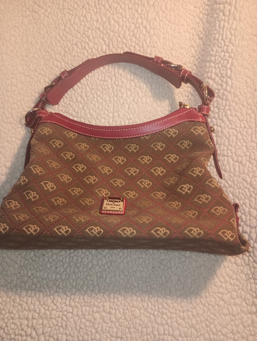 Large Dooney & Bourke Signature Hobo Handbag